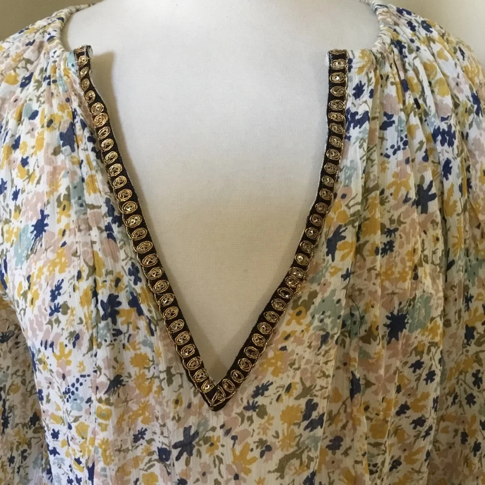 Free People Gardenia Floral Tunic Top - Picture 6 of 11